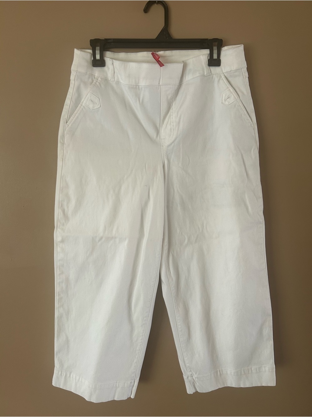 SPANX White High-Waist Shaping Capri